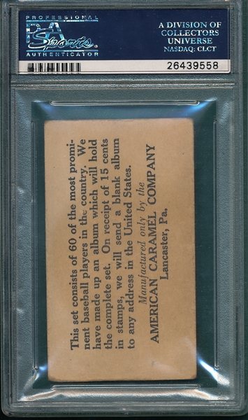 1927 E126 George Kelly American Caramel PSA 2.5