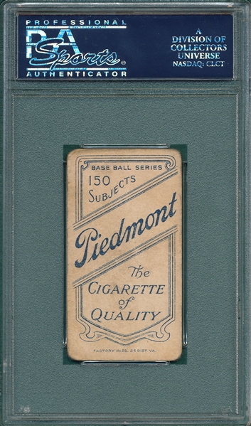 1909-1911 T206 Elberfeld, NY, Piedmont Cigarettes PSA 1.5