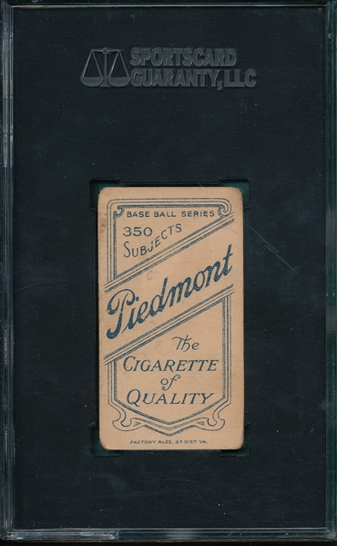 1909-1911 T206 Jackson Piedmont Cigarettes SGC 30