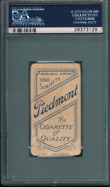 1909-1911 T206 Hall Piedmont Cigarettes PSA 1