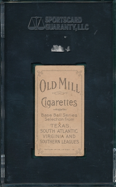 1909-1911 T206 King Old Mill Cigarettes SGC 20