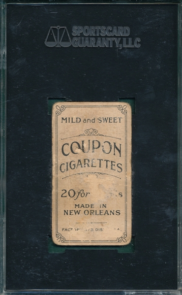 1914 T213-2 Evers Coupon Cigarettes SGC 10