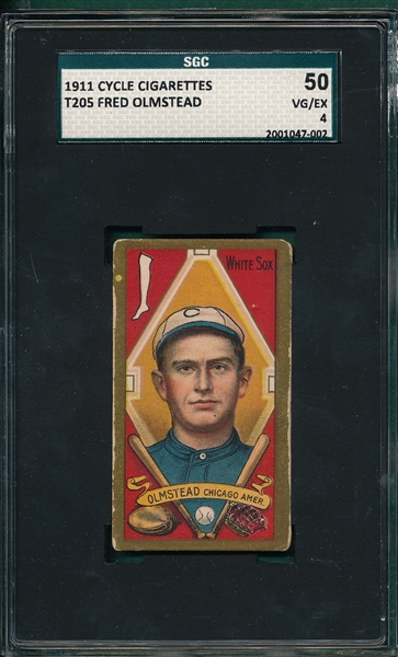 1911 T205 Olmstead Cycle Cigarettes SGC 50