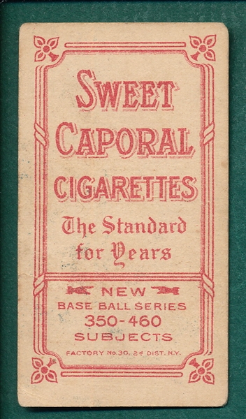 1909-1911 T206 Chance, Batting, Sweet Caporal Cigarettes