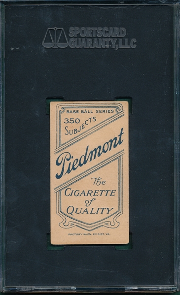 1909-1911 T206 Thebo Piedmont Cigarettes SGC 40 *Southern League*