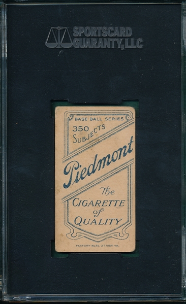 1909-1911 T206 Perdue Piedmont Cigarettes SGC 20 *Southern League*