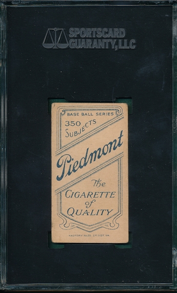 1909-1911 T206 Fritz Piedmont Cigarettes SGC 30 *Southern League*