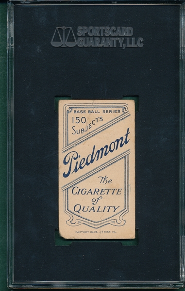1909-1911 T206 Bowerman Piedmont Cigarettes SGC 20 