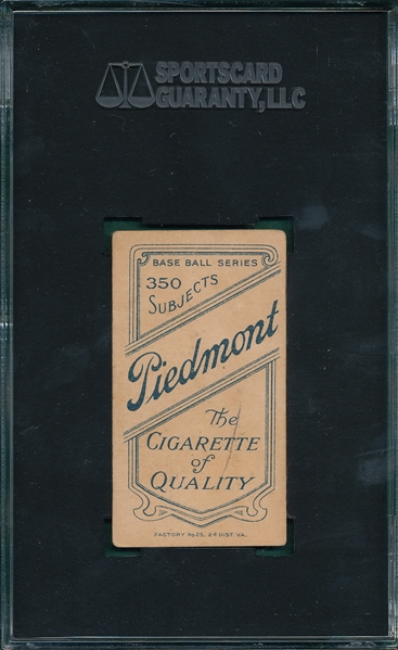 1909-1911 T206 Evans Piedmont Cigarettes SGC 30