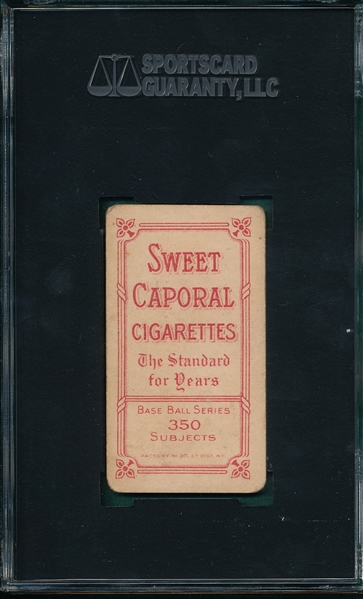 1909-1911 T206 Kleinow, NY, Catching, Sweet Caporal Cigarettes SGC 35
