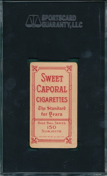 1909-1911 T206 Kling Sweet Caporal Cigarettes SGC 35