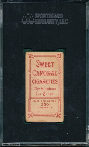 1909-1911 T206 Barger Sweet Caporal Cigarettes SGC 45