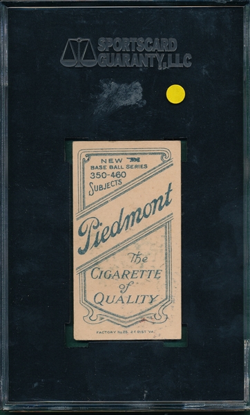 1909-1911 T206 Bescher, Hands in Air, Piedmont Cigarettes SGC 50