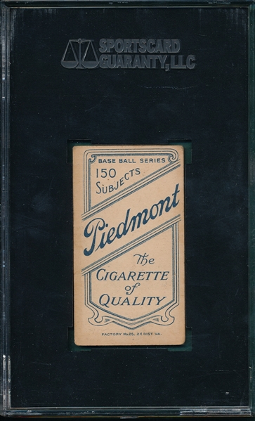 1909-1911 T206 Abbaticchio, Brown Sleeves, Piedmont Cigarettes SGC 50