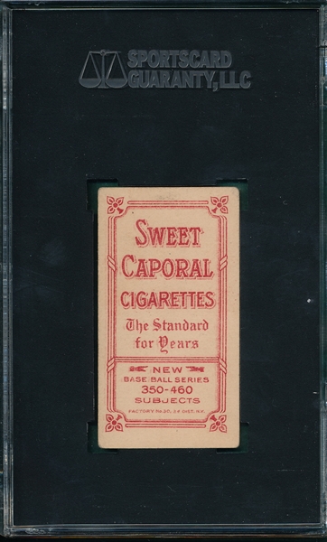 1909-1911 T206 Meyers, Portrait, Sweet Caporal Cigarettes SGC 50