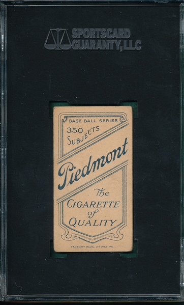 1909-1911 T206 Demmitt, NY, Piedmont Cigarettes SGC 55 