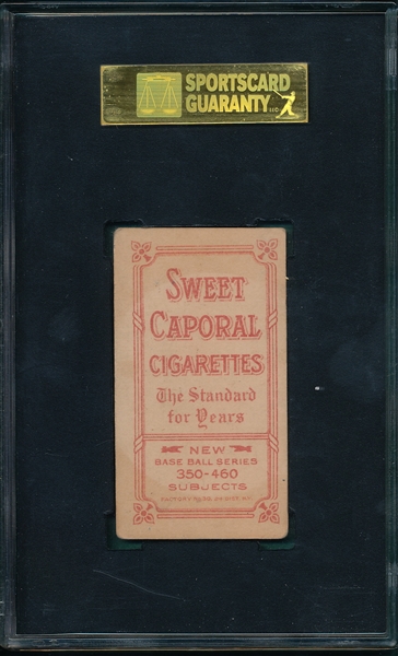 1909-1911 T206 Abbaticchio, Blue Sleeves, Sweet Caporal Cigarettes SGC 40 