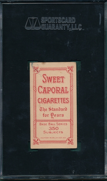 1909-1911 T206 Anderson Sweet Caporal Cigarettes SGC 40 