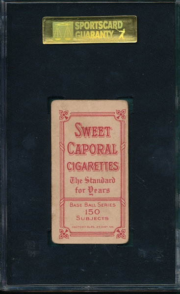 1909-1911 T206 Donlin, Fielding, Sweet Caporal Cigarettes SGC 40 *Factory 25*