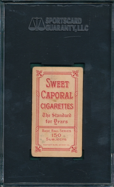 1909-1911 T206 Delehanty, Jim, Sweet Caporal Cigarettes SGC 40 *Factory 25*
