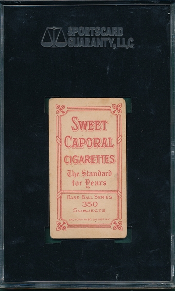 1909-1911 T206 Dunn, Joe, Sweet Caporal Cigarettes SGC 40 