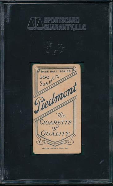 1909-1911 T206 Bush Piedmont Cigarettes SGC 40 
