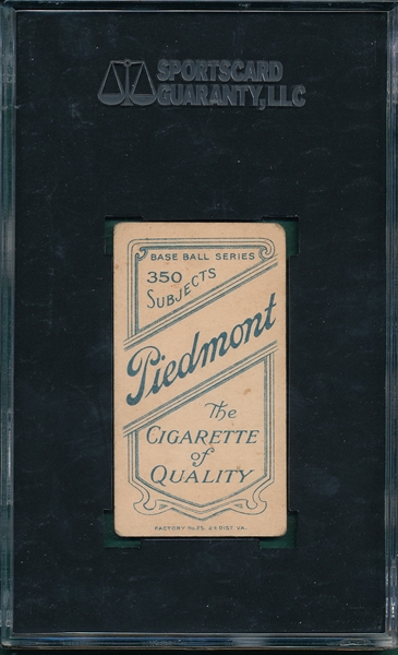 1909-1911 T206 Clark, Josh, Piedmont Cigarettes SGC 40 