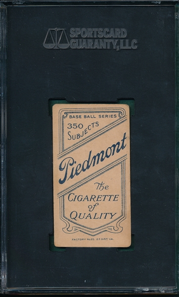 1909-1911 T206 Congalton Piedmont Cigarettes SGC 40 