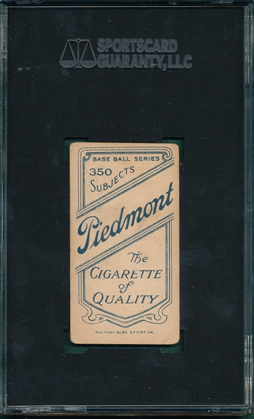 1909-1911 T206 Davidson Piedmont Cigarettes SGC 40 