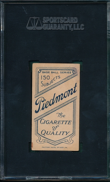 1909-1911 T206 Dooin Piedmont Cigarettes SGC 40 