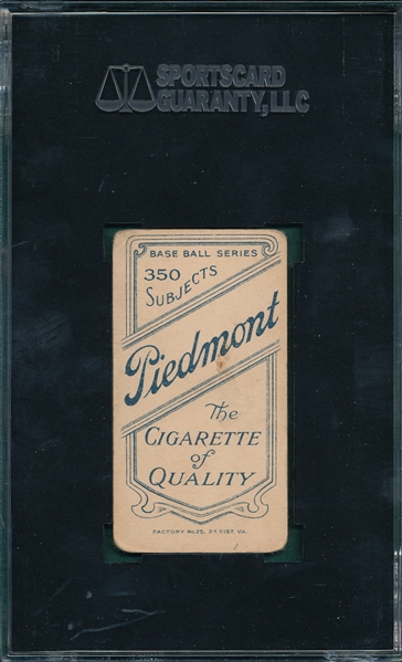 1909-1911 T206 Doolan, Fielding, Piedmont Cigarettes SGC 40 
