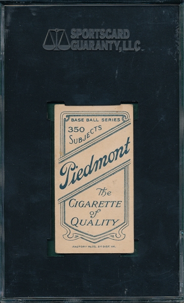 1909-1911 T206 Fletcher Piedmont Cigarettes SGC 40 