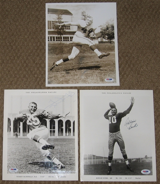 Crow, Burke & McDonald Signed 8 X 10, Lot of (3) *PSA/DNA Authenticated*