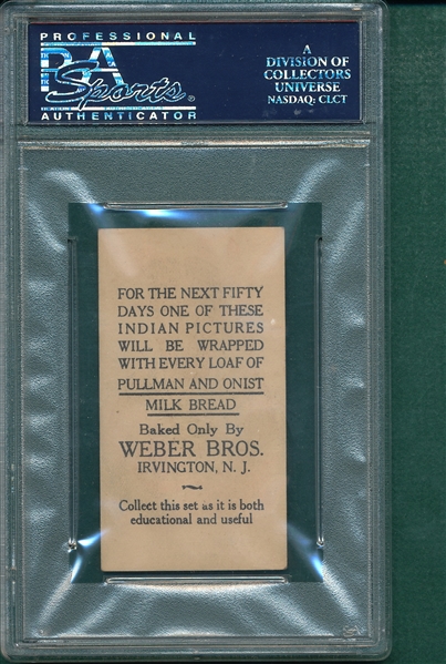 1920s Weber Baking D46 Indians Chiefs, Great Bear, PSA 6