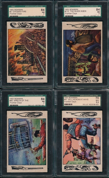 1953 Bowman Frontier Days, Lot of (6) SGC 84