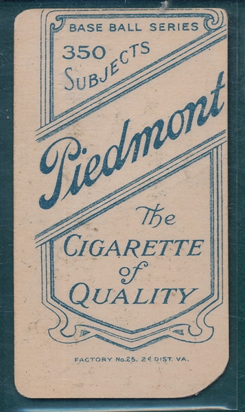 1909-1911 T206 Cy Young, Portrait, Piedmont Cigarettes