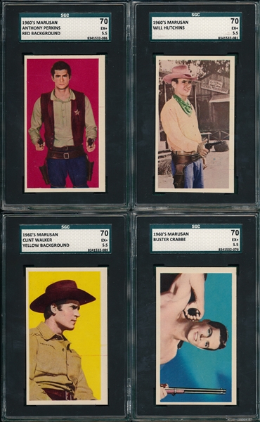 1960s Marusan Lot of (4) W/ Anthony Perkins SGC 70