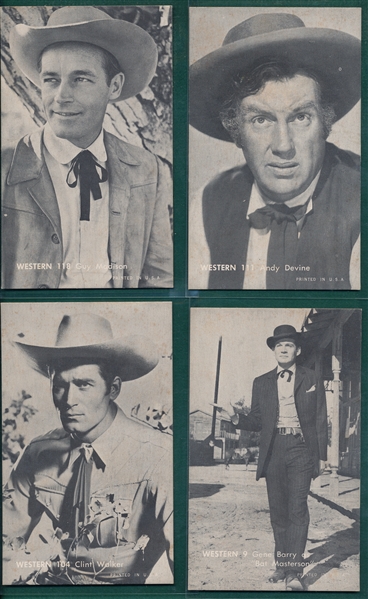 1959 Nu Card Westerns w/Long Island Lighting Rare Backs (7) Different Backs