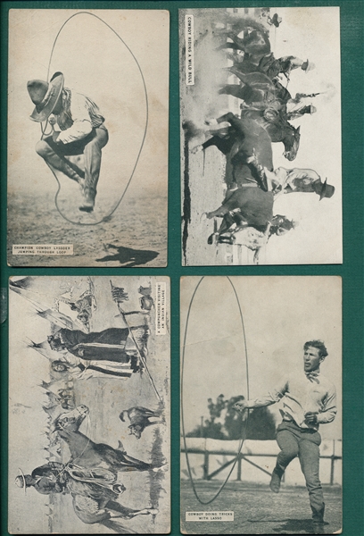 1925 Western And Rodeo Partial Set (39/64) Plus (4) 1920s U & U Western Arcade Cards