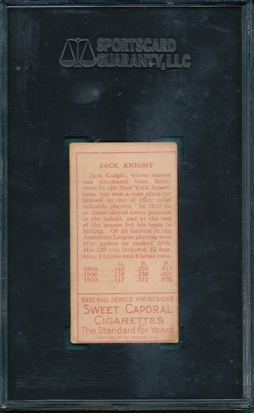 1911 T205 Knight Sweet Caporal Cigarettes SGC 50