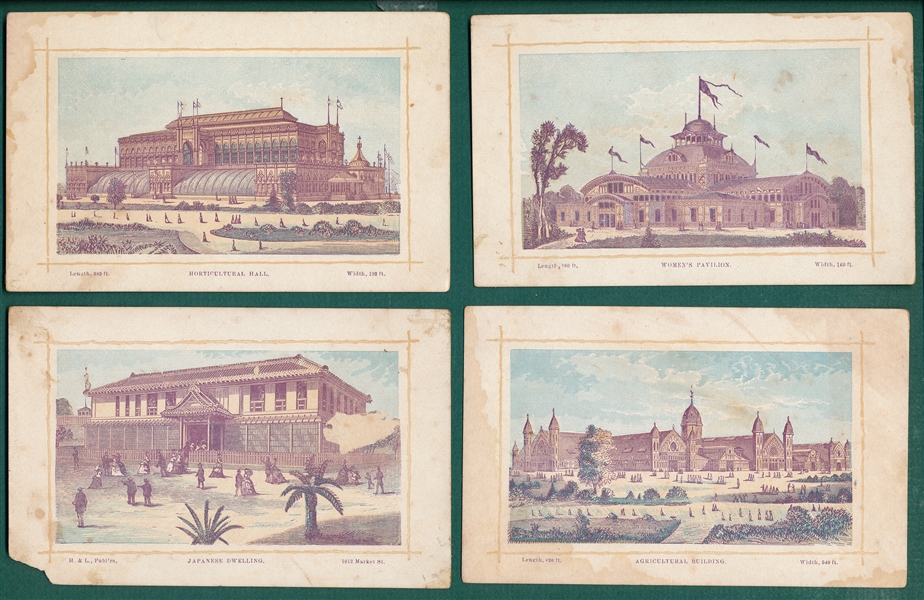 1880s Centennial Cards Scott & Co, Lot of (7)
