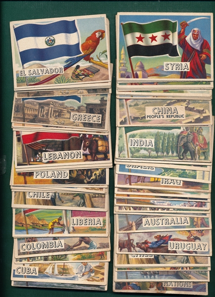 1956 Topps Flags Lot of (65)