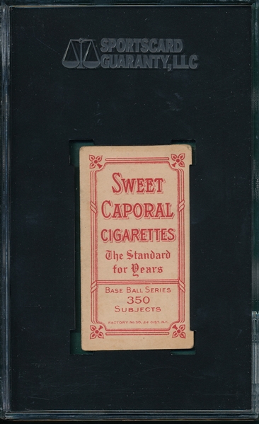 1909-1911 T206 Mattern Sweet Caporal Cigarettes SGC 55