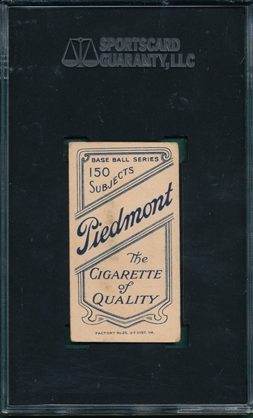 1909-1911 T206 Jones, Hands on Hips, Piedmont Cigarettes SGC 45
