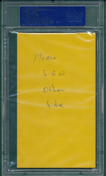 1977 Jim Rowe Exhibits 4 in 1 W/ DiMaggio, Signed, PSA/DNA