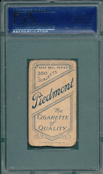 1909-1911 T206 Ellam Piedmont Cigarettes PSA 1