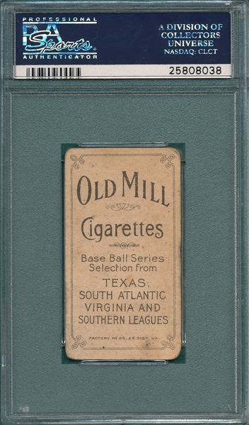 1909-1911 T206 King Old Mill Cigarettes PSA 2
