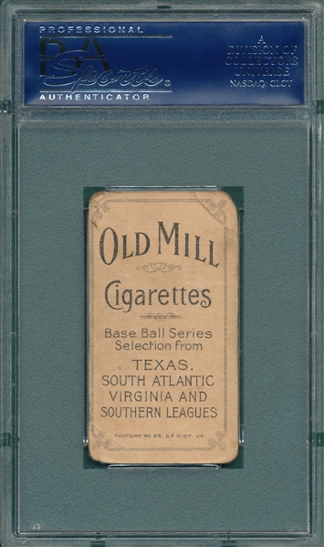 1909-1911 T206 Thornton Old Mill Cigarettes PSA 1.5