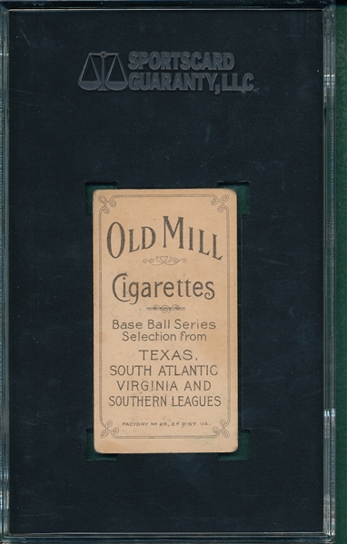 1909-1911 T206 Rockenfeld Old Mill Cigarettes SGC 35