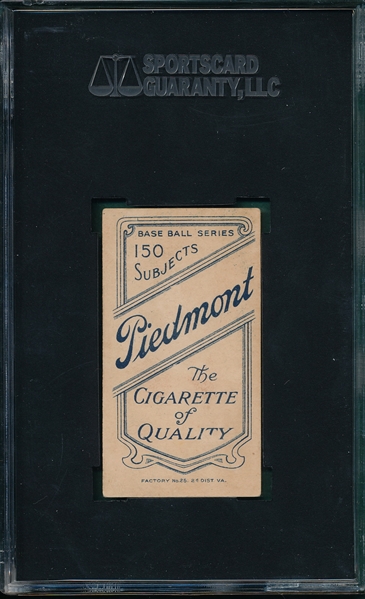 1909-1911 T206 Bresnahan, Portrait, Piedmont Cigarettes SGC 35